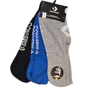 Converse Half Cushion Ultra Low Chevron Star Logo 3-Pk Socks